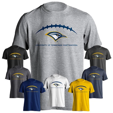 University of Tennessee Chattanooga UTC Mocs Football Laces Short Sleeve T-shirt Cover