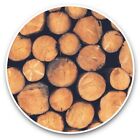2 x Vinyl Stickers 30cm - Chopped Wooden Logs Wood Fire  #44593