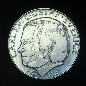 1984 Sweden - 1 Krona - Uncirculated - Lot #485 - Picture 1 of 2
