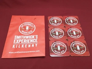 Smithwick's Irish Ale Permanent Laminated Board Cork Backed - Coasters Set of 6 - Picture 1 of 5