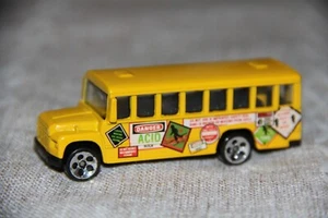 Vintage 1988 Hot Wheels Yellow School Bus Brats On Board Danger Acid Rock 1:64 B - Picture 1 of 8