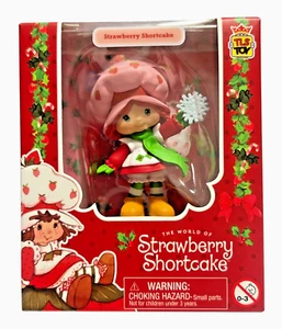 STRAWBERRY SHORTCAKE Christmas 2.5" MINI FIGURE CheeBee TLS Holiday Winter New - Picture 1 of 2