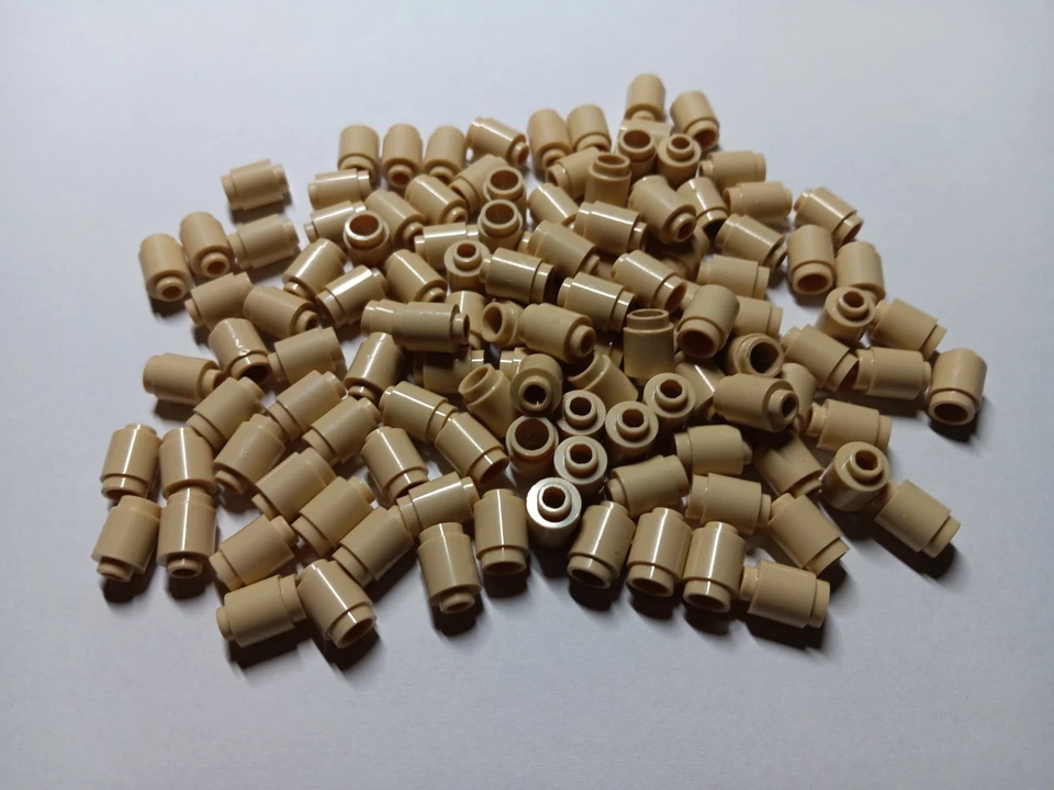 LEGO LOTE A GRANEL DE 120 LADRILLOS REDONDOS BRONCEADOS 1X1 #3062B Foto 1 de 1