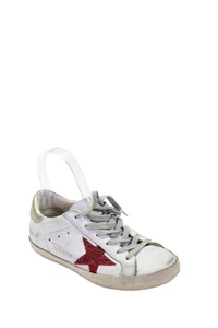 Zapatillas deportivas Golden Goose para mujer de cuero con cordones punta redonda blancas talla 37 - Imagen 1 de 17