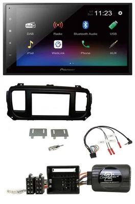 Pioneer USB Bluetooth DAB 2DIN Lenkrad Autoradio für Toyota Proace Citroen Jumpy - Bild 1 von 4