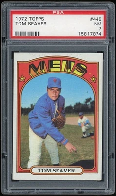 1972 Topps #445 Tom Seaver PSA 7 *7874 - Imagem 1 de 2