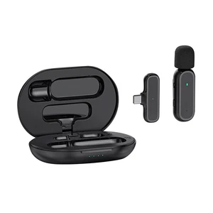 Wireless Lavalier Microphone Audio Video Recording Mic For Android Smart Phones - Picture 1 of 19