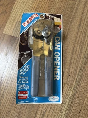 NOS Vintage Swing-A-Way Blue Handle Handheld Can Opener NASA Skylab - Image 1 of 4