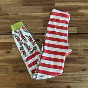Hanna Andersson Grinch Pajama Pants ONLY Stripes SIZE 8 Holiday Christmas - Picture 1 of 12