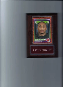 XAVIER WORTHY PLAQUE FOOTBALL KANSAS CITY CHIEFS KC C - Picture 1 of 1