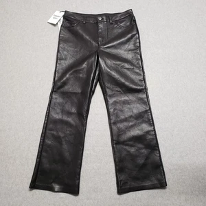 Pantalones de cuero veganos Aritzia Sunday Best Gabby negros talla 2 nuevos con etiquetas - Imagen 1 de 14