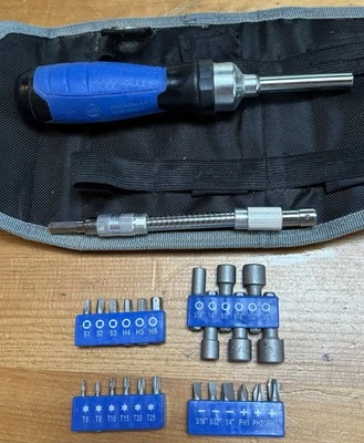 Kobalt 27 -Piece Ratcheting Multi-Bit & Sockets Screwdriver Set w/ Case Used - Image 1 of 4