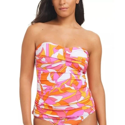 Tankini de natación Beyond Control rosa floral convertible torcido talla US 14 para mujer Foto 1 de 4