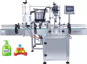 Automatic Incline Bottle Spray Head Capping Machine Screw Sealer with Cap Feeder - Picture 1 of 16
