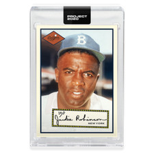 2020 TOPPS PROJECT 2020 #194 JACKIE ROBINSON - BY OLDMANALAN
