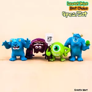 4Pcs Monsters University Monsters Inc Inspired Cake Topper Action Figure Toy - Picture 1 of 3
