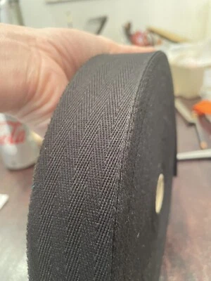 Cinta para coser cinta de algodón espiga negra medianoche 38 mm X 2 Mtrs Foto 1 de 3