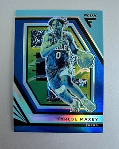 2022-23 Panini Flux Tyrese Maxey Blue #/99 Color Match