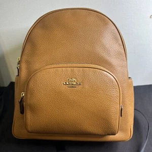 Coach Damen Court Gold Penny Raffinierter Kiesellederrucksack C8521 - Bild 1 von 14