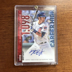 2015 Topps Baseball Certified Autograph Issue Career High Kris Bryant Auto Card - Picture 1 of 2