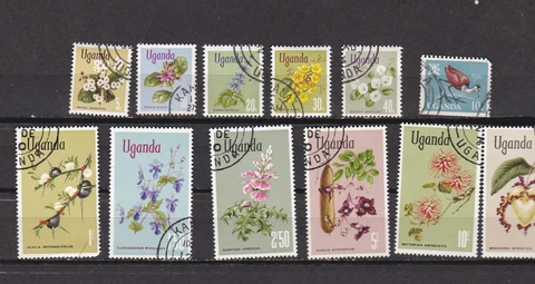 UGANDA Flowers 115-116 118-120 124-129 Cover