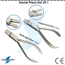 Dental Arch Wire Plier & Lingual Arch Plier Orthodontic Instruments Set Of 2