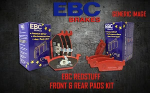NEW EBC REDSTUFF FRONT AND REAR BRAKE PADS KIT PERFORMANCE PADS PADKIT1897 - Picture 1 of 6