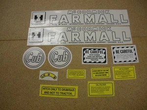 IHC Farmall Cub (Early) Tractor Decal Set - NEW FREE SHIPPING - Picture 1 of 1