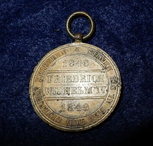 A Prussian Hohenzollern Campaign Service Medal 1848-49, Friedrich Wilhelm IV. - Picture 1 of 2
