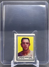 1962 TOPPS STAMPS MLB Baseball Chuck Schilling Boston Red Sox EXMT