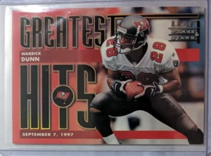 🏆 1998 Leaf Rookies & Stars Greatest Hits /2500 WARRICK DUNN #9 TB BUCCANEERS - Picture 1 of 2
