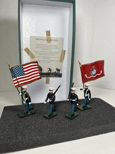 Frontline Figures Toy Soldiers P.D.S.1 Us Marines Standard Party - Picture 1 of 9