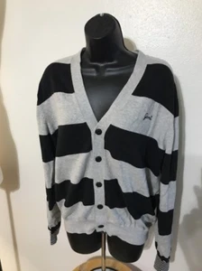 Gant Rugger 1973 Striped Button Down V Neck Cardigan Sweater Size XLarge - Picture 1 of 6
