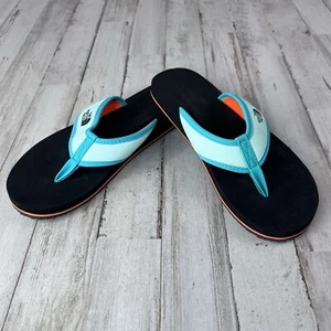 The North Face Kids Flip Flops lifht Blue Garden Play School Fun - Picture 1 of 7