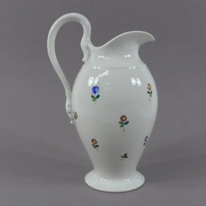Jarra de leche de porcelana Nymphenburg grande Empire margaritas - Imagen 1 de 14