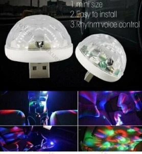 2PCS LED USB Discokugel Lichteffekt DJ Party Bar Pubs RGB Bühnenbeleuchtung Mini - Bild 1 von 6