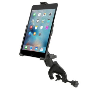 RAM Yoke Clamp Mount with EZ-Roll'r Cradle for Apple iPad mini 4 and iPad mini 5 - Picture 1 of 2