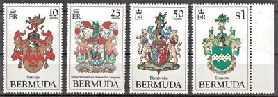 BERMUDA:1983 SC#433-36 MNH Coats of Arms AP2544 - Image 1 of 2