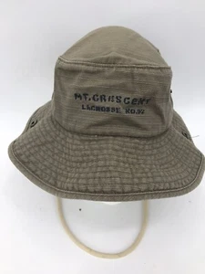 Lids Original Khaki Tan Safari Hat Bucket Bonnie Sun Cap Vented Large VGC - Picture 1 of 4