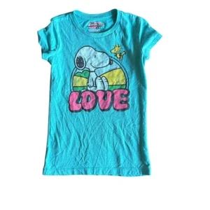 Collectible Tees Peanuts Snoopy Love Graphic T-Shirt Short Sleeve Kids 5/6 - Picture 1 of 3