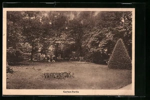 Hamburg-Poppenbüttel, Ansichtskarte, Garten-Partie - Picture 1 of 2