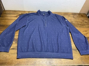 Donald Ross Pullover Mens 2XL Blue 1/4 Zip Golf Performance Jacket - Picture 1 of 10