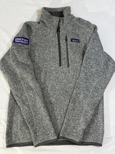 Patagonia Pullover Herren Small grau Better Sweater 1/4 Zip High Point University - Bild 1 von 5