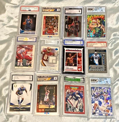 12 Graded (2) Michael Jordan,Caitlin Clark,Lynch,Cooper Flagg,Thomas,Leonard, - Image 1 of 2