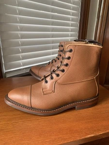 NEW w BOX | TRICKERS 7 UK 8 US CALVERT CAP TOE DAINITE SOLE FIELD BOOTS - Picture 1 of 21