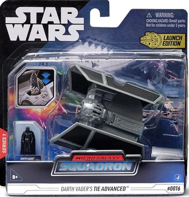 Star Wars Micro Galaxy Squadron Starfighter Class Darth Vader’S TIE Advanced - 5 - Image 1 of 2