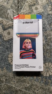 Polaroid Hi-Print Gen 2x3 Pocket Photo Printer -White - Image 1 of 4