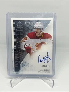 2023-24 SP Authentic 13-14 Retro Auto Future Watch Ilya Solovyov Auto /699 - Picture 1 of 2