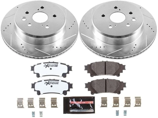 刹车片和转子套件适用于 IS300 IS350 GS200t GS300 GS350h IS450t XJ43T9 — 第 1/1 张图片