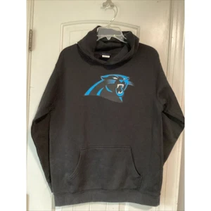 Team Athletics Carolina Panthers Sweatshirt Hoodie Youth XL Black Pocket - Picture 1 of 3